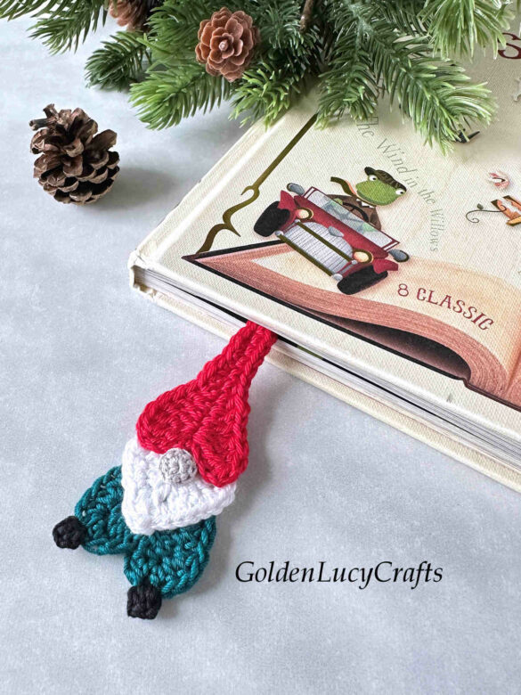 Crochet Gnome Bookmark