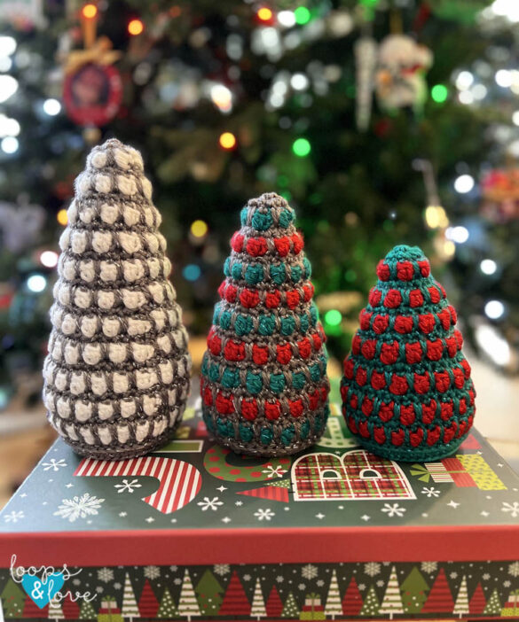 Easy Crochet Christmas Trees