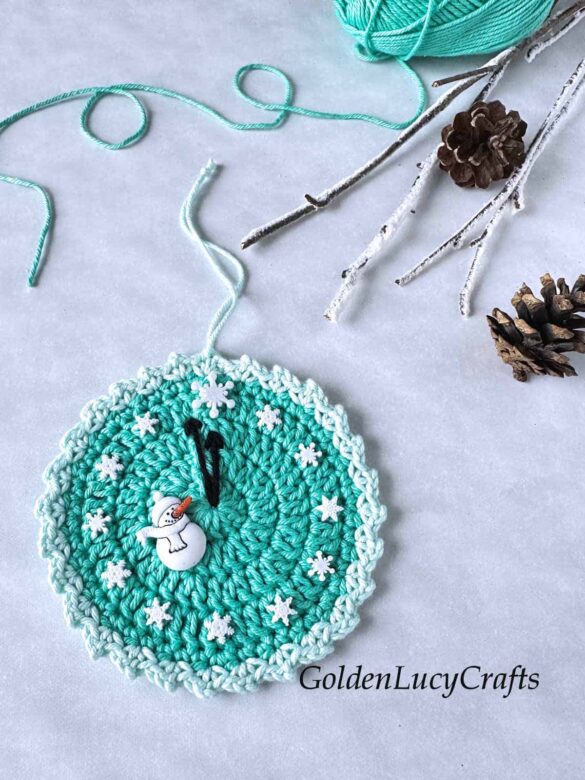 Crochet New Year Ornament