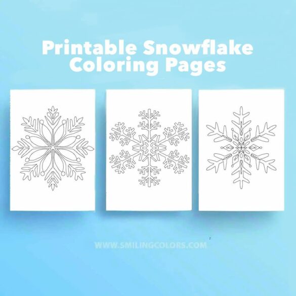 Free Snowflake Coloring Pages To Print And Enjoy!