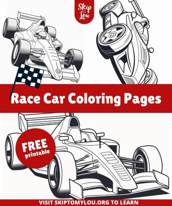 Race Car Coloring Pages – Free Printable Racing Cars