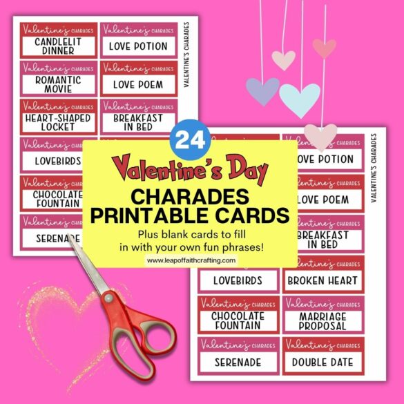 FREE Valentine’s Charades Printable for Party Fun!