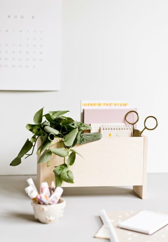 How to Make a Wooden Desk Organizer (DIY)