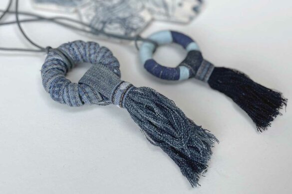 DIY Denim Necklace – Boho Jewellery From Your Old Jeans