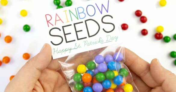 Rainbow Seeds Label – St. Patrick’s Day Free Printable