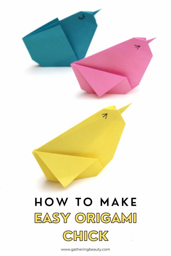 Easy Origami Chick - How To