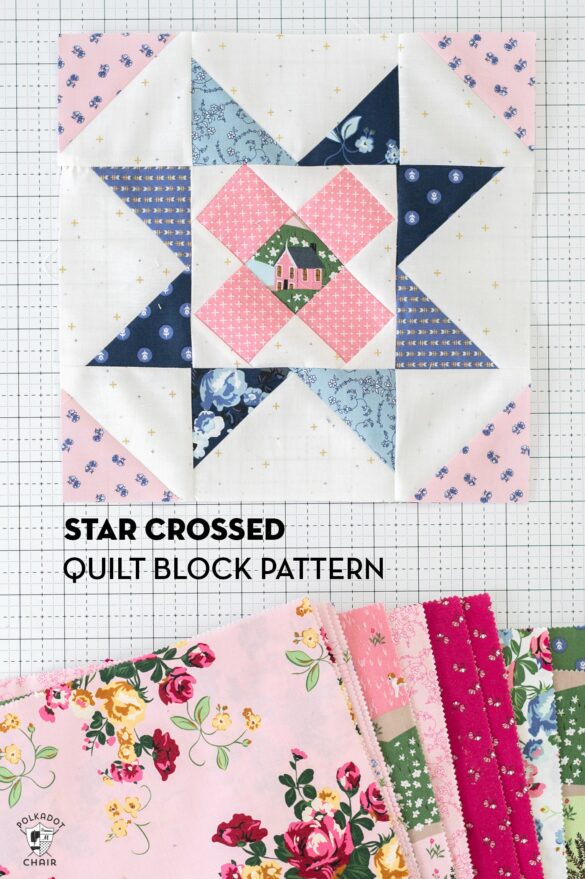 Star Crossed Quilt Block Pattern