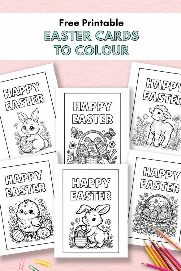 Free Printable Easter Cards To Colour