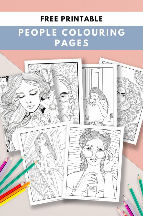 Free Colouring Pages Of People For Adults