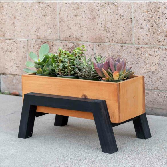 How to Build a Modern DIY Small Wood Planter