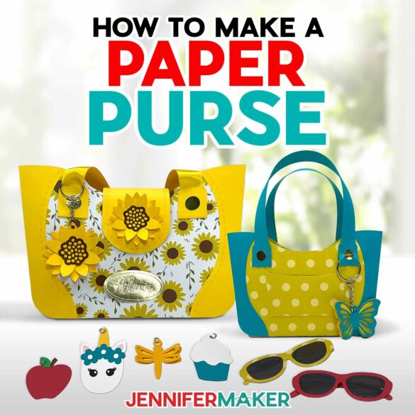 How to Make a Paper Purse with Realistic Accessories!