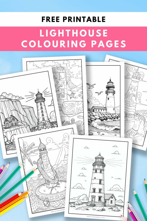 20+ Lighthouse Colouring Pages - Free Printable