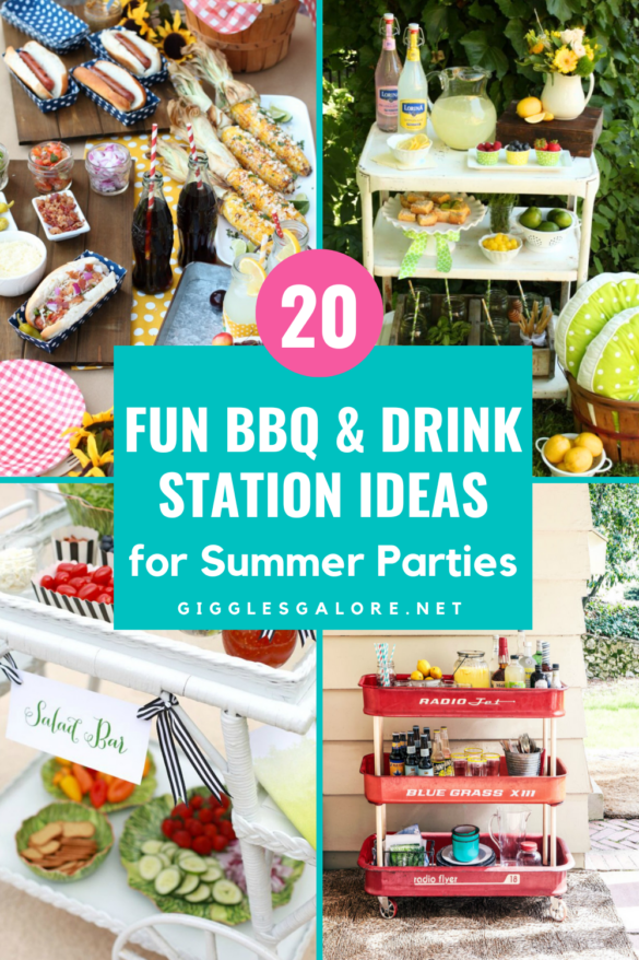 20 Fun Summer BBQ Food & Drink Stations